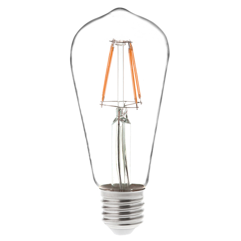 ST18 E26/E27 4W LED Vintage Antique Filament Light Bulb, 40W Equivalent, 4-Pack, AC100-130V or 220-240V ST18 E26/E27 4W LED Vintage Antique Filament Light Bulb, 40W Equivalent, 4-Pack, AC100-130V or 220-240V